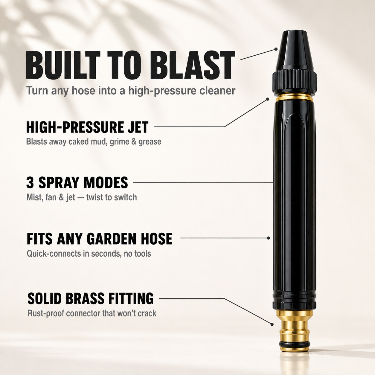 High Pressure Water Gun Nozzle VIP