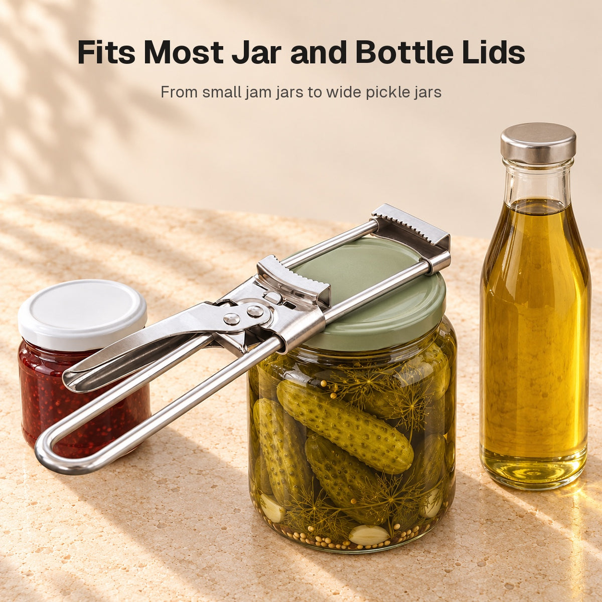 Adjustable Stainless Steel Jar Opener