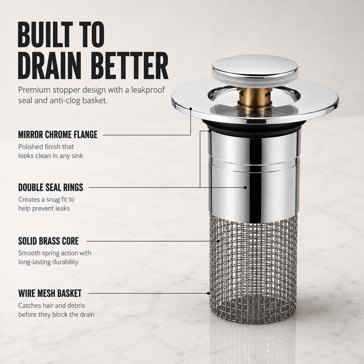 Anti-Clog Drain Upgrade